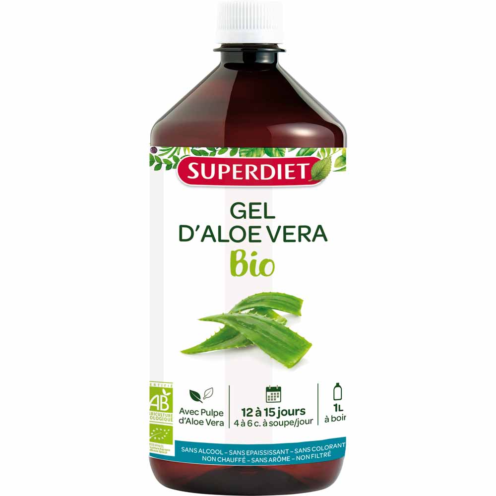 Superdiet Organic Aloe Vera Gel 1l
