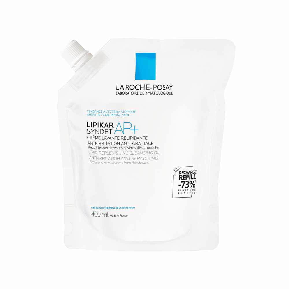 La Roche-Posay Lipikar Gentle Syndet Ap+ cleansing cream for eczema-prone skin, eco-refill 400 ml