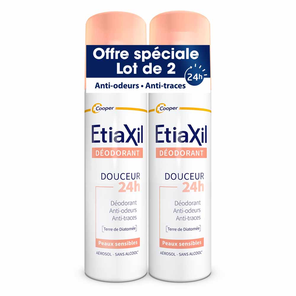 Etiaxil Deodorants 24h Gentle Deodorant Spray sensitive skin 2 x 150 ml