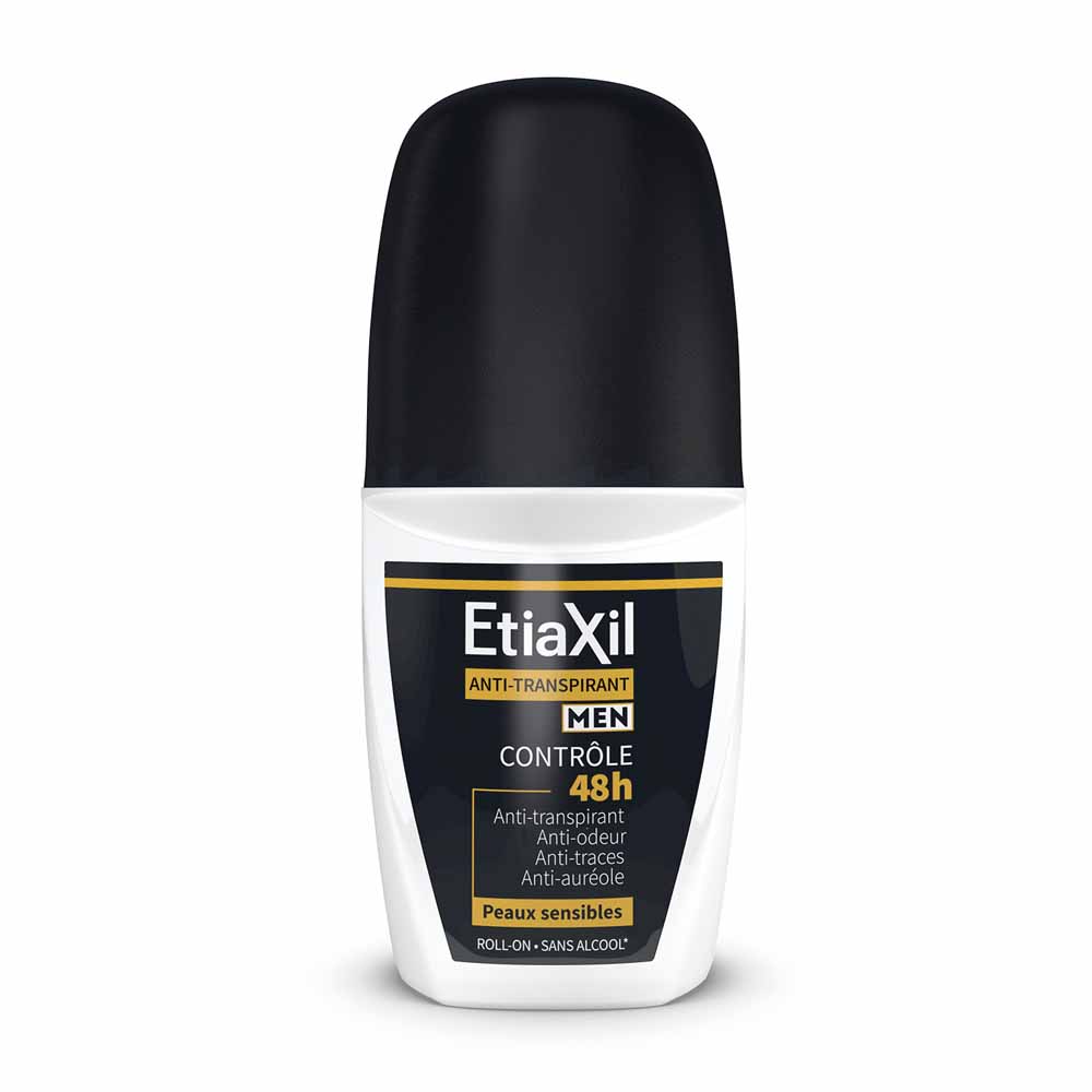 Etiaxil Antiperspirant 48h men vontrol roll-on deodorant sensitive skin 50 ml