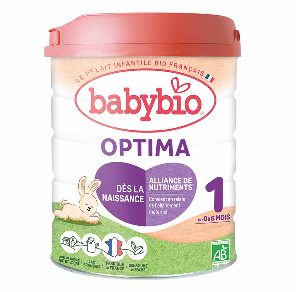 Babybio Baby Milks Optima 1 Organic Milk Powder 0-6 Months De 0 A 6 Mois 800g