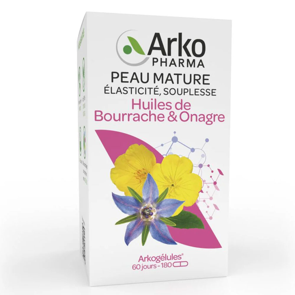 Arkopharma Arkocapsules Evening Primrose and Borage Oil mature skin 180 capsules