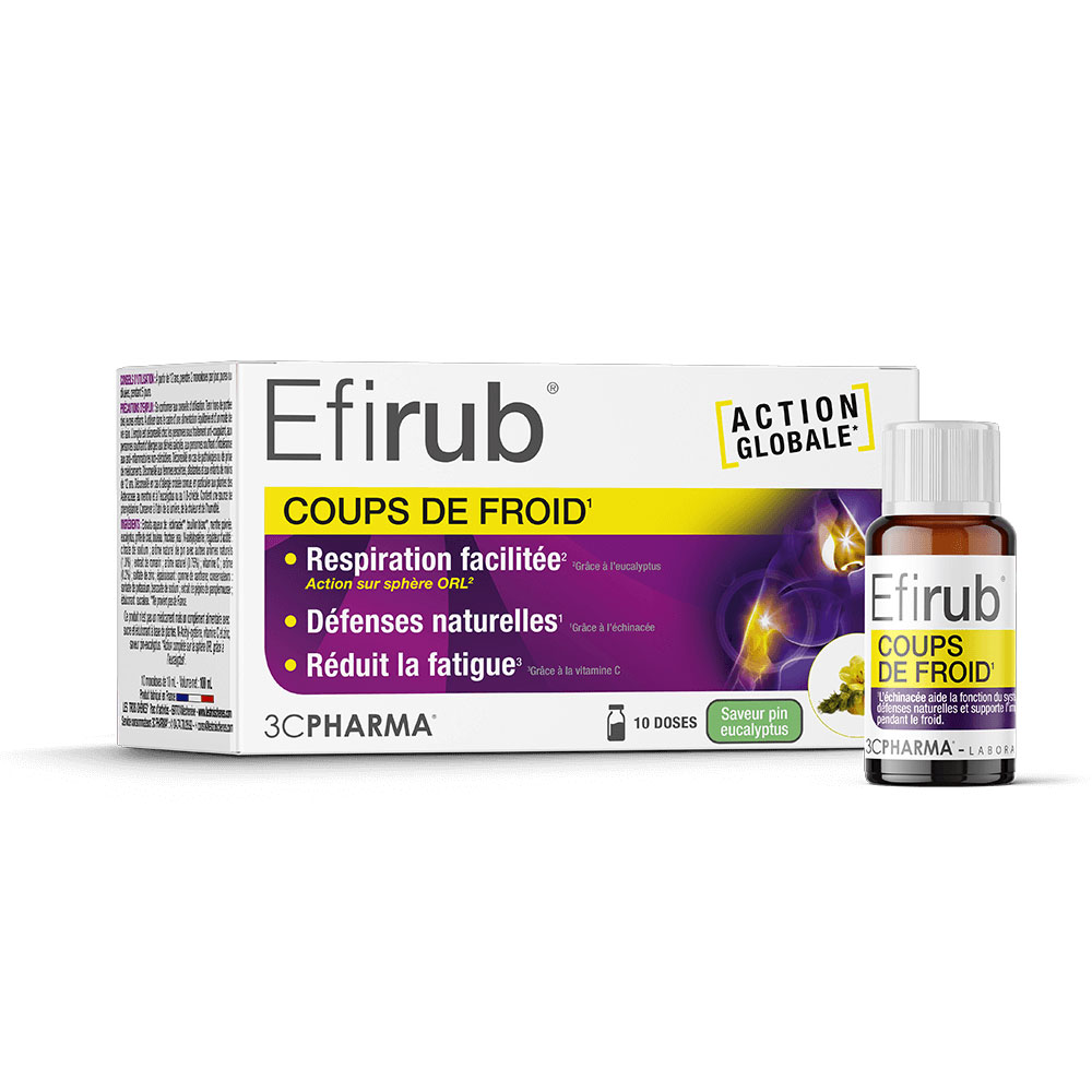 3C Pharma Efirub Coups de Froid 10 monodoses de 10ml
