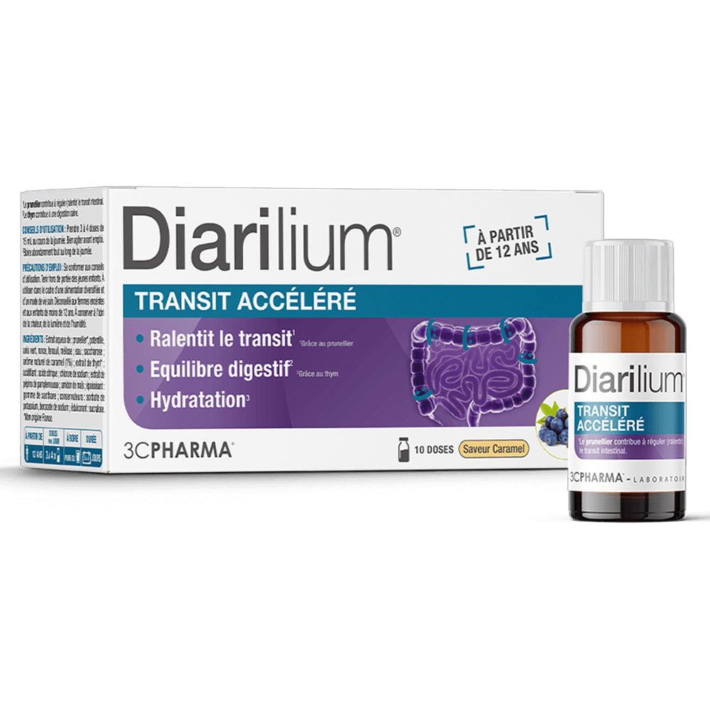 3C Pharma Dialirium Transit Accéléré 10 monodoses de 15ml