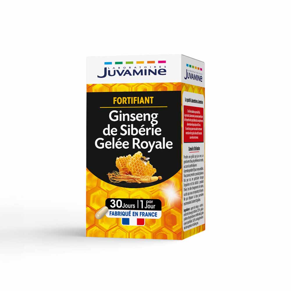Juvamine Siberian ginseng and royal jelly fortifying supplement 30 capsules
