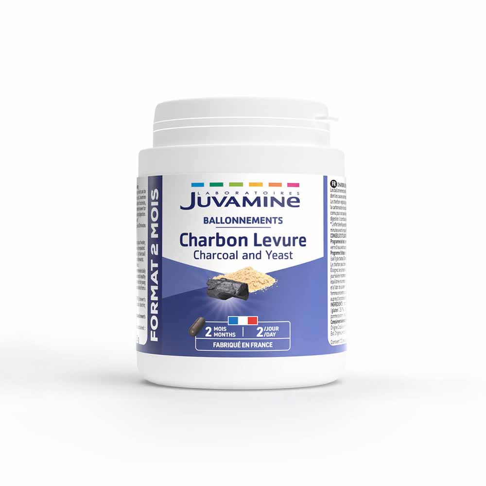 Juvamine Digestion Plant Coal + Brewer's Yeast 120 Capsules