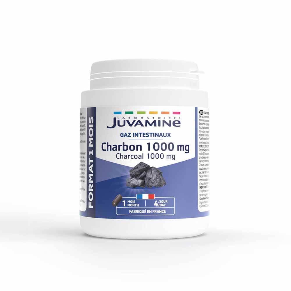 Juvamine Charbon 1000mg 120 Gélules