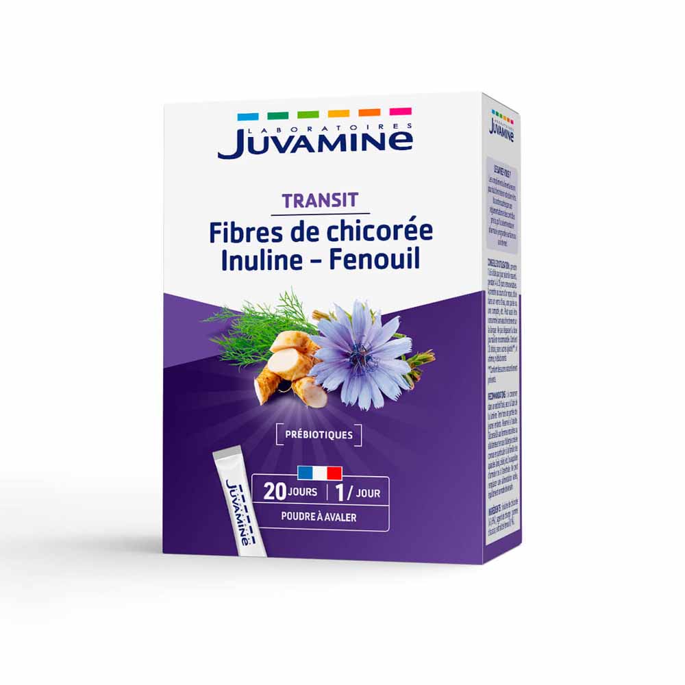 Juvamine Chicory fibre Inulin Fennel 20 sticks