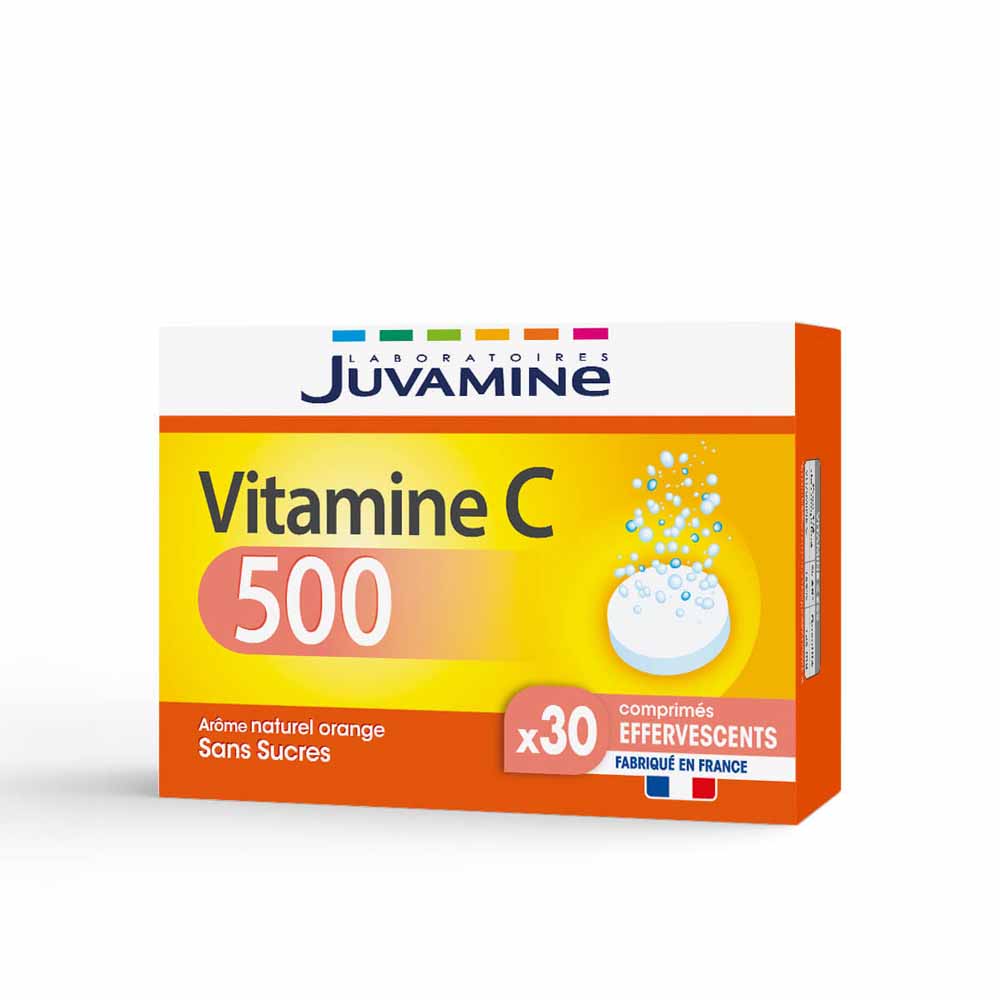 Juvamine Vitamin C 500 30 Effervescent Tablets