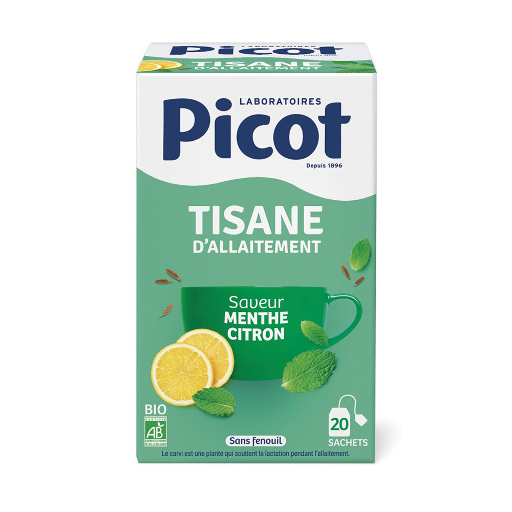 Picot Nursing tea lemon mint flavour 20 sachets