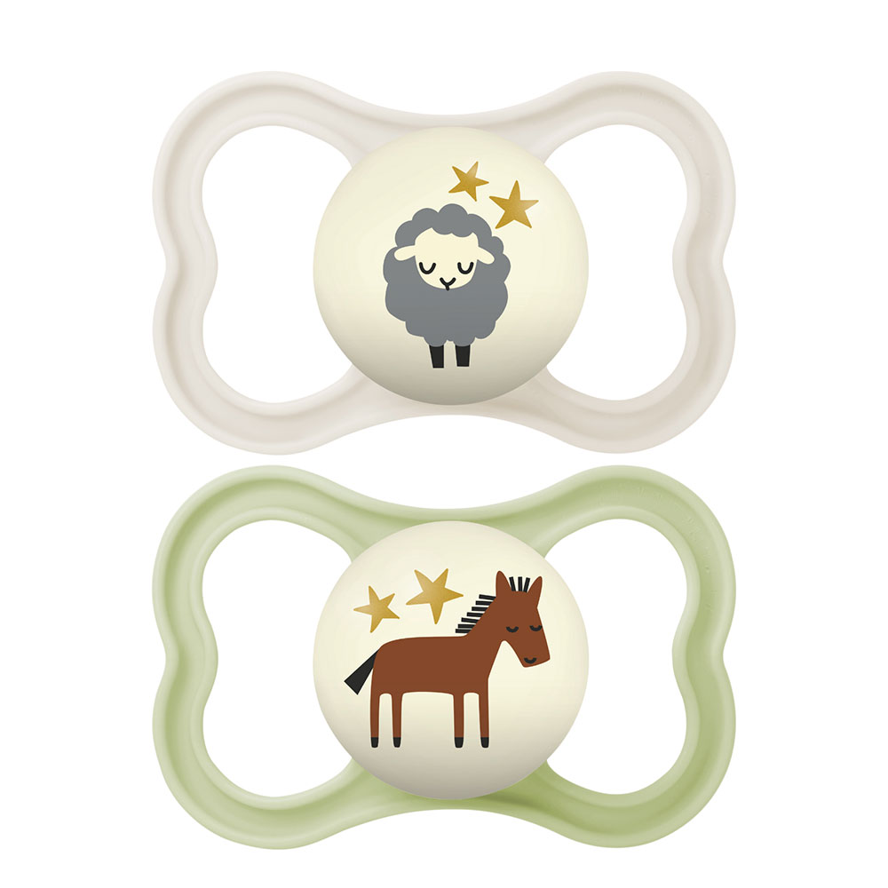 Mam Suprême Night Symmetrical soother 18 Months and Plus x2