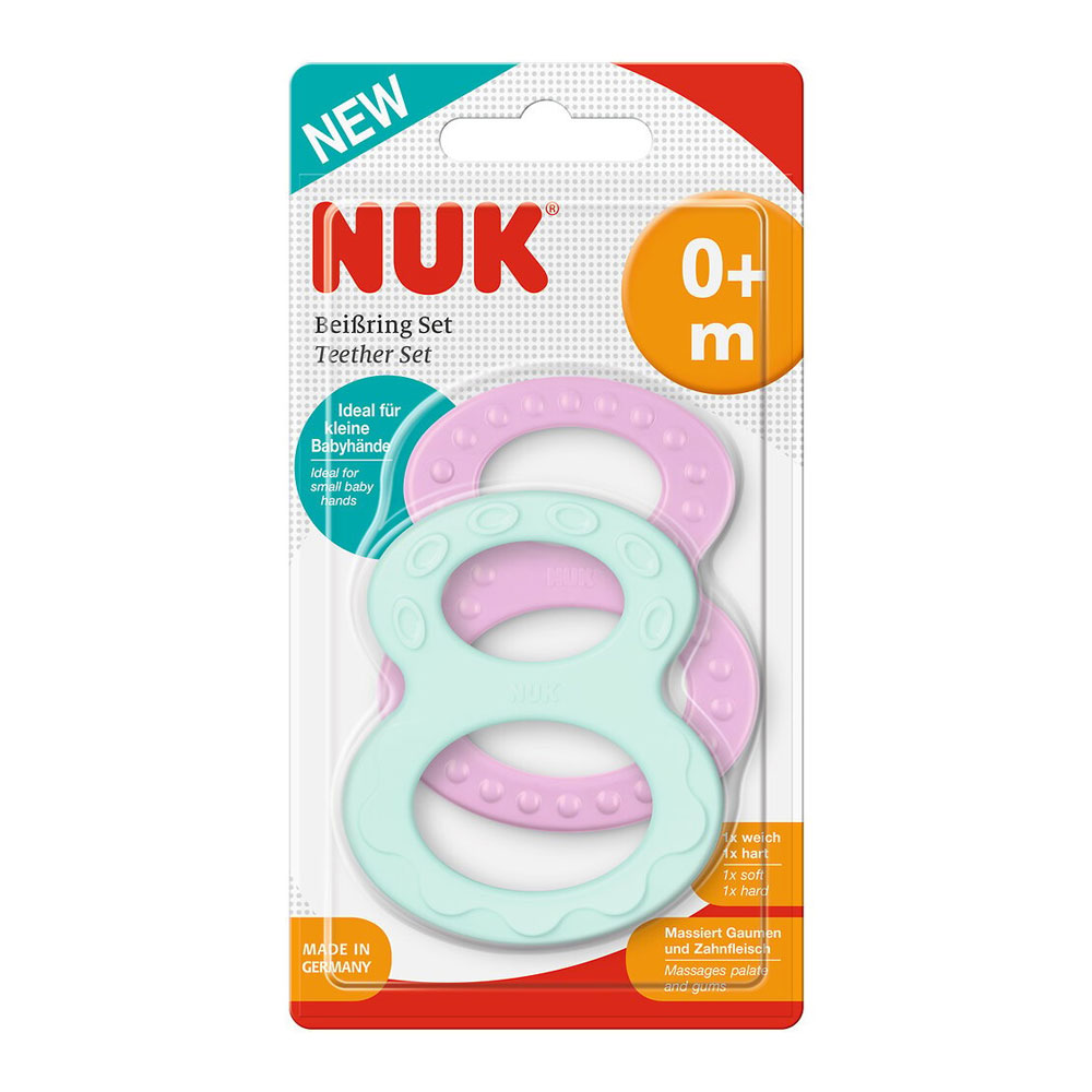 Nuk Classic Denture Rings 3-Month x2