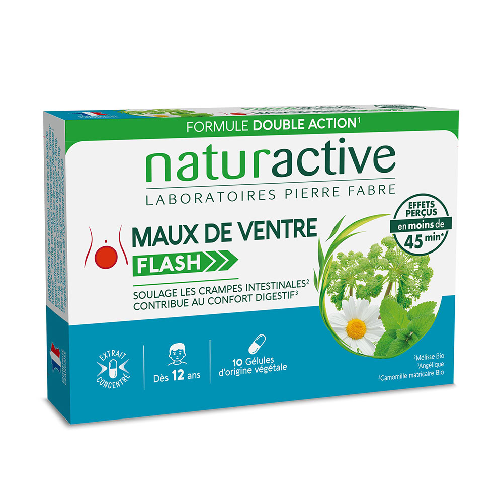 Naturactive Stomach aches Flash 10 capsules