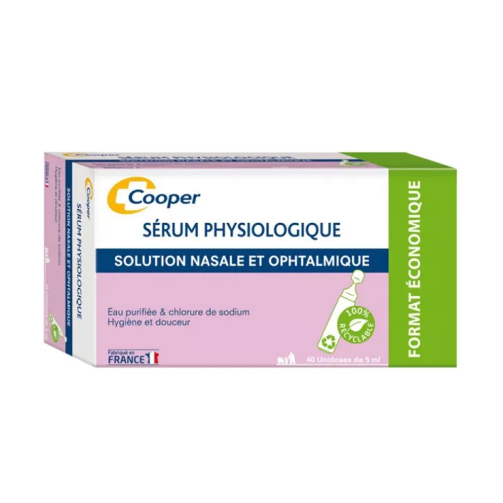Cooper Physiological serum Nasal and ophthalmic solution 40x5ml