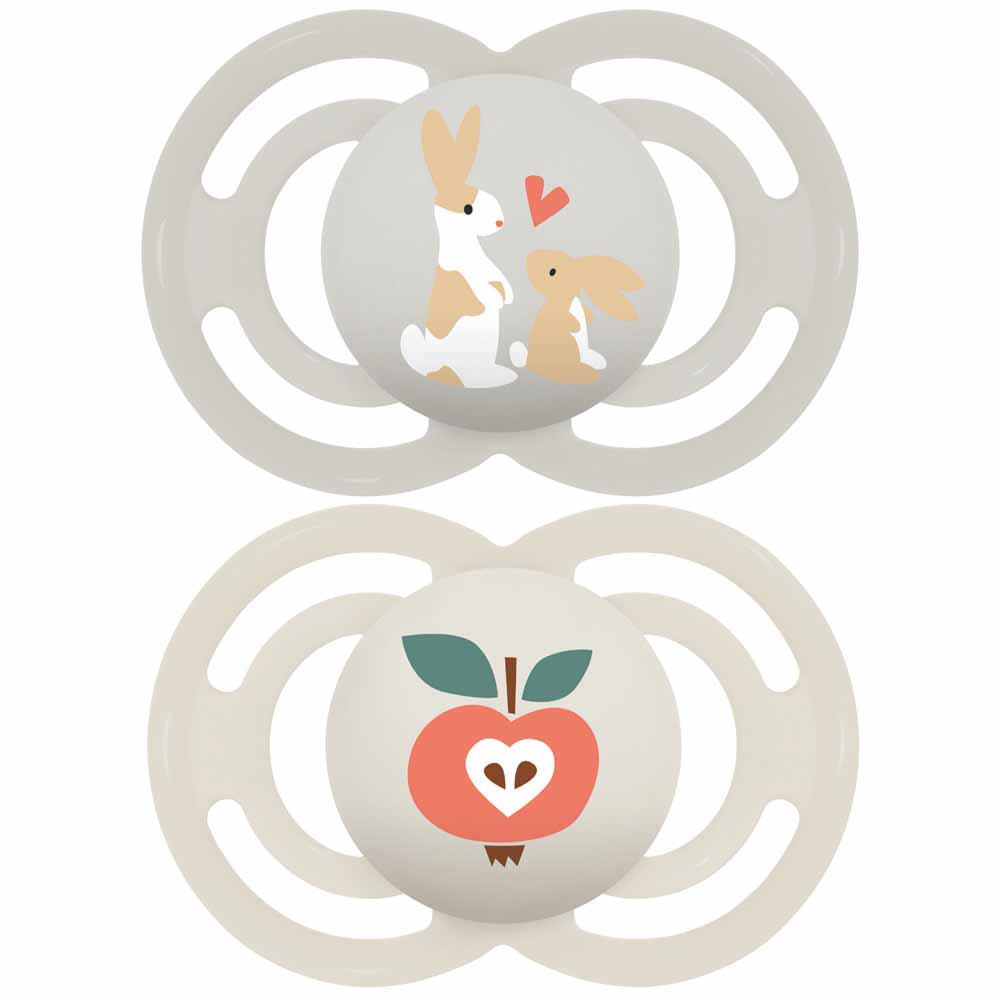 Mam Perfect Pets Symmetrical soother 6 Months and Plus x2