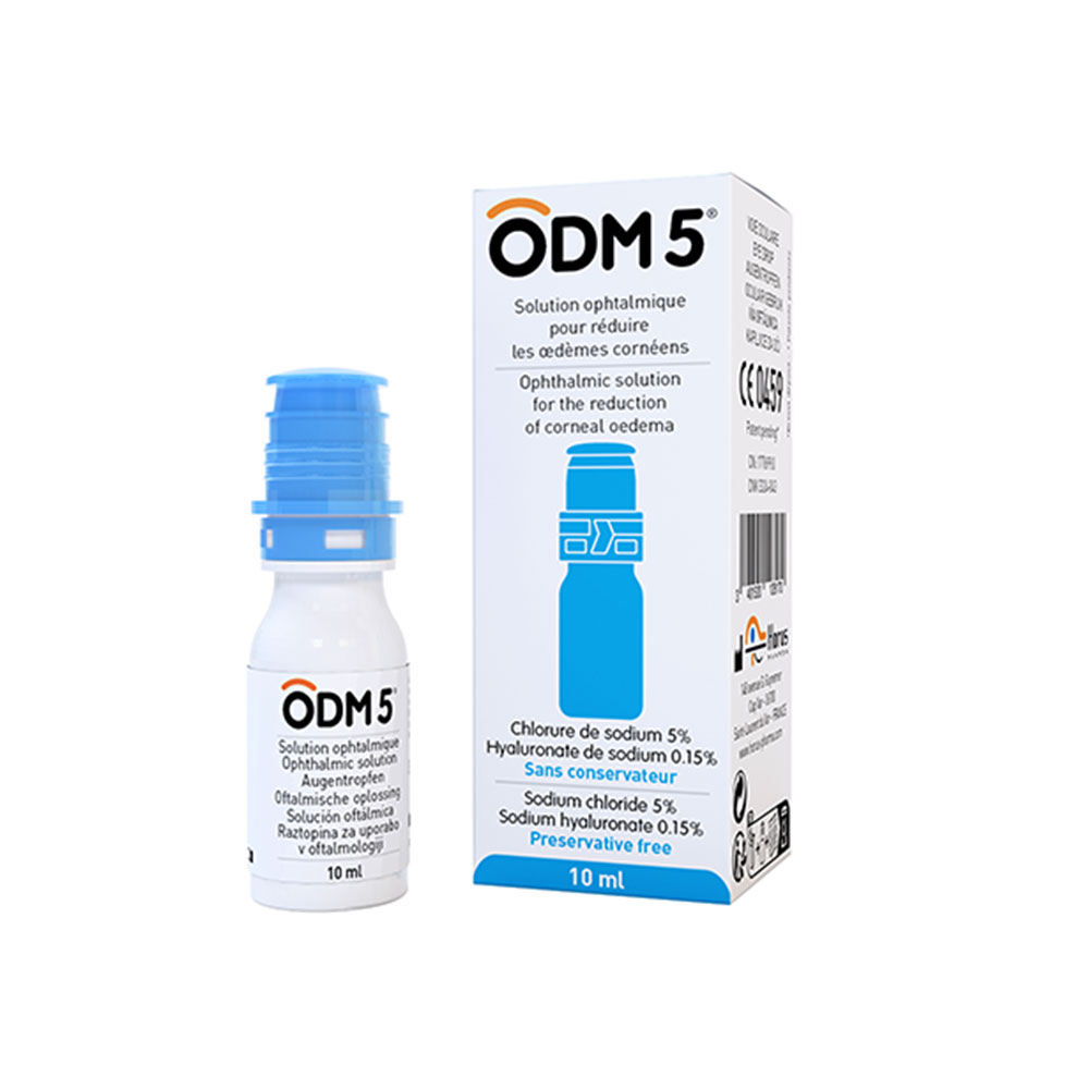Horus Pharma Odm 5 Solution ophtalmique pour réduire les oedèmes cornéens 10ml