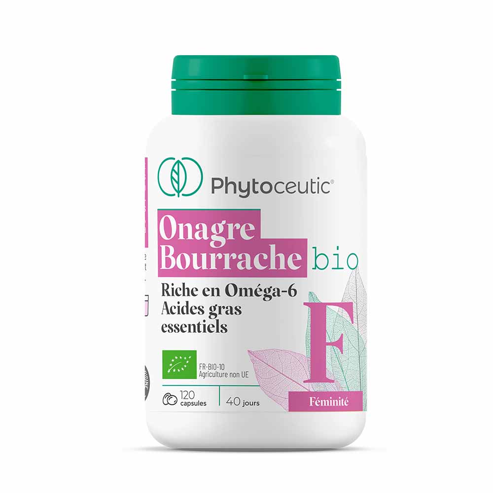Phytoceutic Organic Evening Primrose & Borage Oils AB Label 120 Capsules