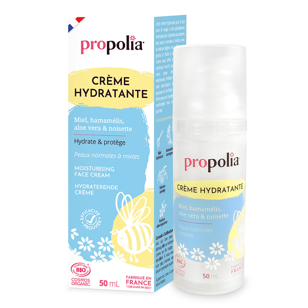 Propolia Crème Hydratante Bio Peaux Normales à Mixtes 50ml