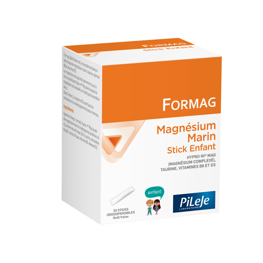 Pileje Formag Magnesium, taurine, vitamin B6 and vitamin D3 for children 20 orodispersible sticks