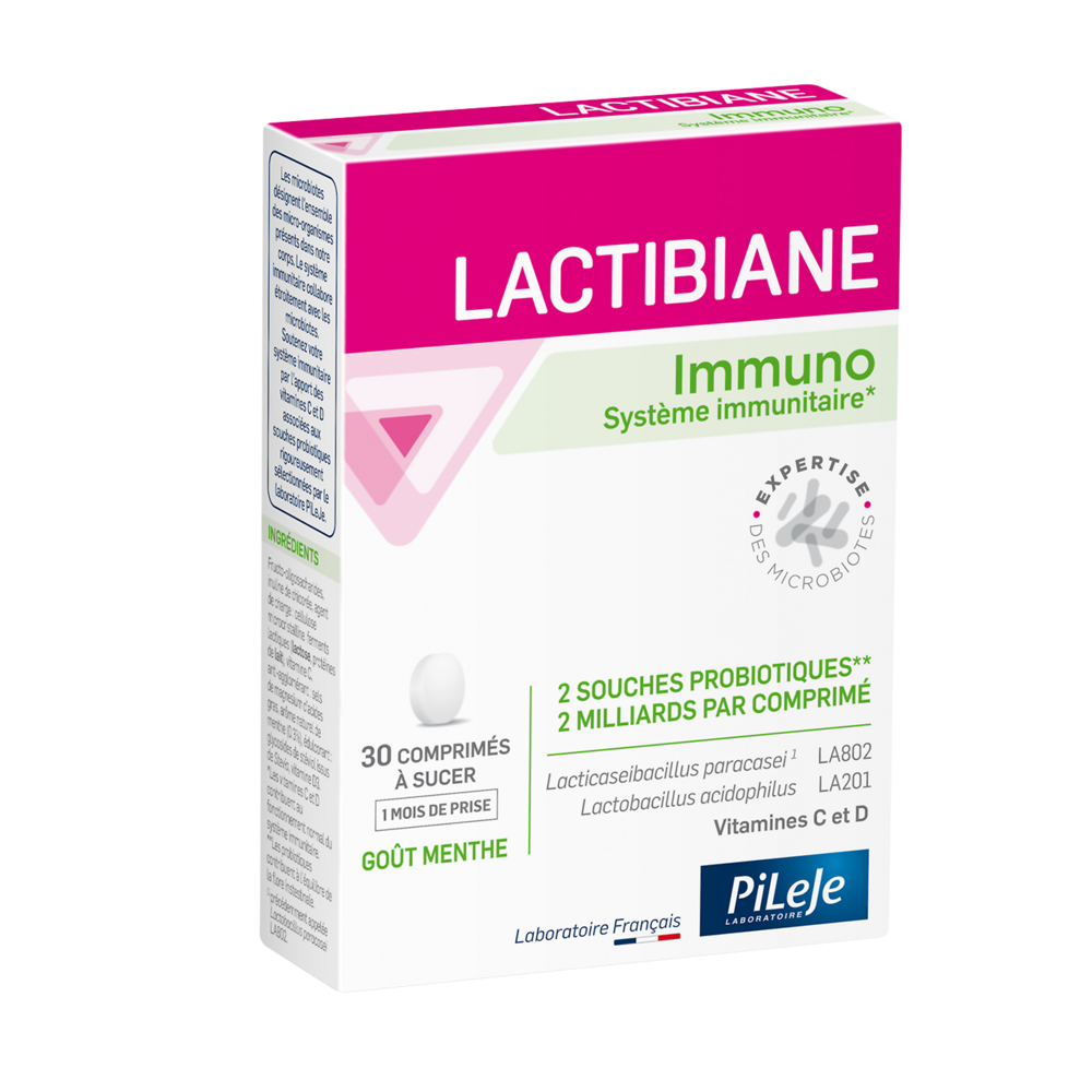 Pileje Lactibiane Immunity 30 tablets