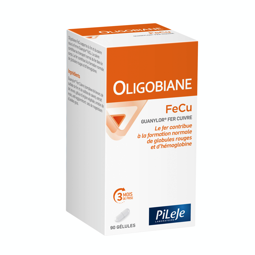 Pileje Oligobiane FeCu Iron and Copper 90 capsules