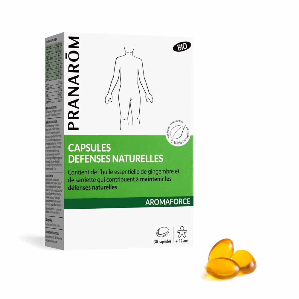 Pranarôm Aromaforce Organic Natural Defense 30 capsules