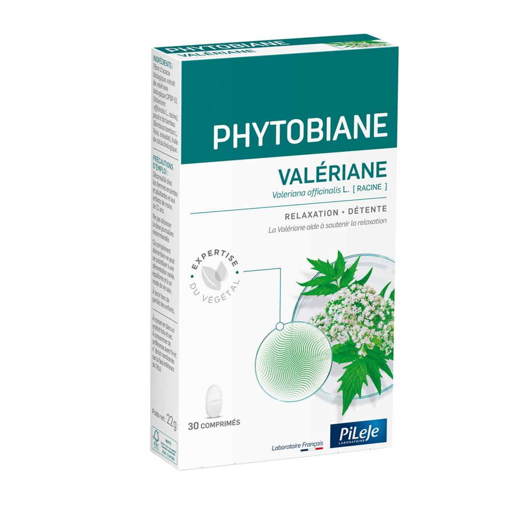 Pileje Phytobiane Valerian relaxation and calm 30 tablets