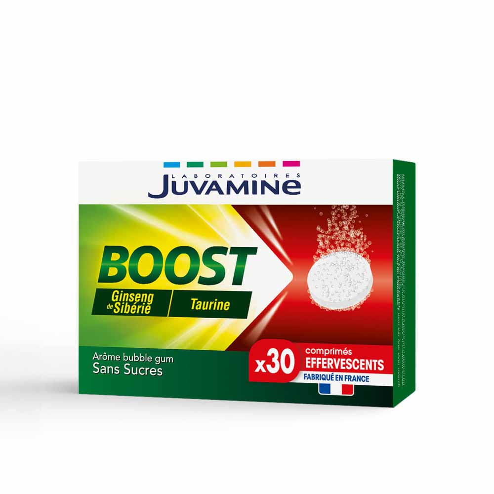 Juvamine Boost Ginseng Taurine 30 effervescent tablets