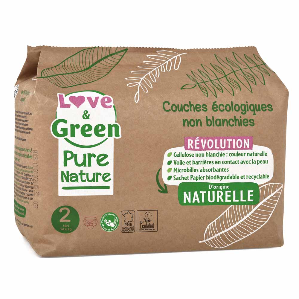 Love&Green Pure Nature Ecological nappies Size 2 x 35