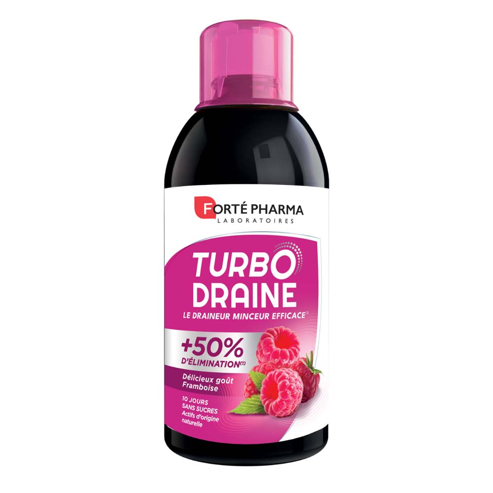 Forté Pharma TurboDraine Turbo Slimming Drainor Raspberry Flavour 500ml