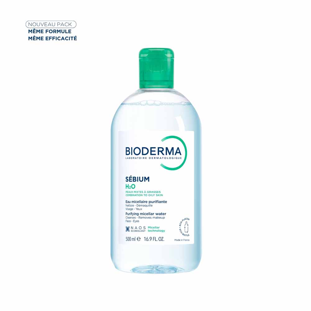 Bioderma Sebium Purifying micellar water H2O for combination/oily skin 500 ml