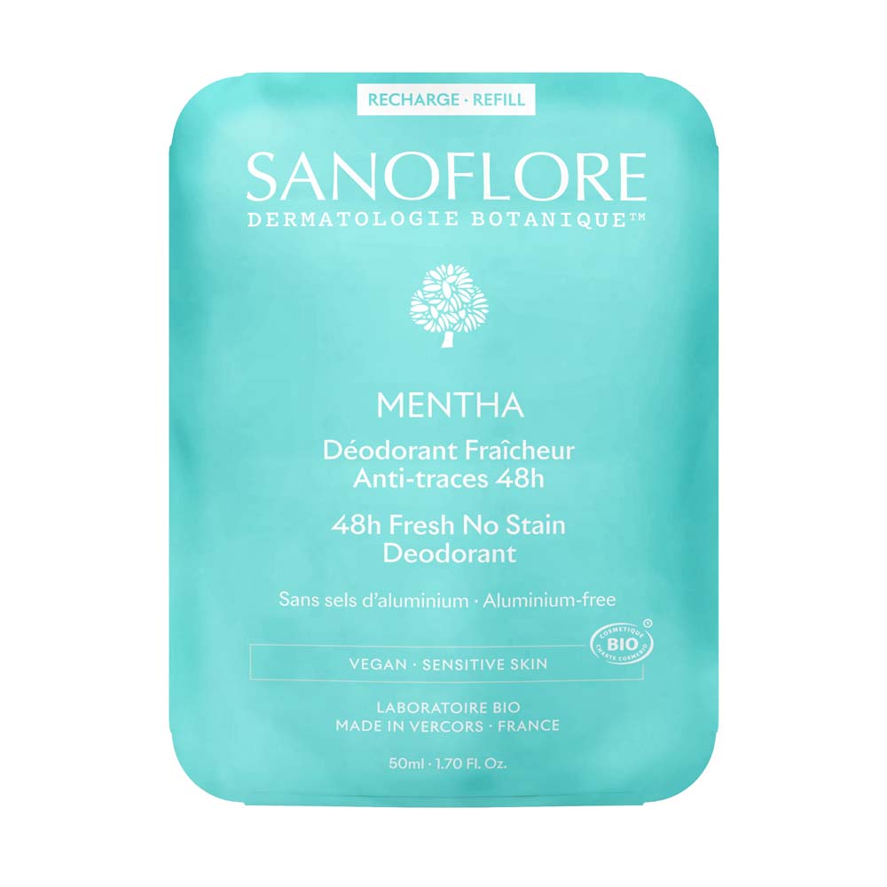 Sanoflore 48-hour Deodorants refill Mint 50ml