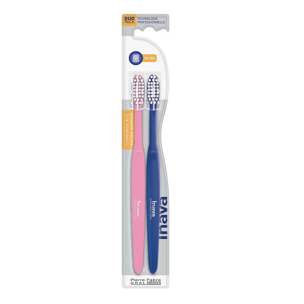 Inava Extra Soft Surgical Toothbrush 2 x