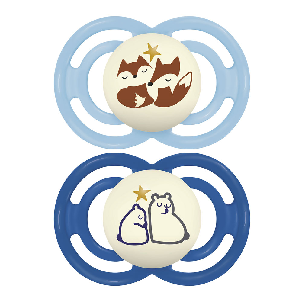 Mam Perfect Night Pets Anatomical Pacifier 18 Months + X2 18 Months + x2