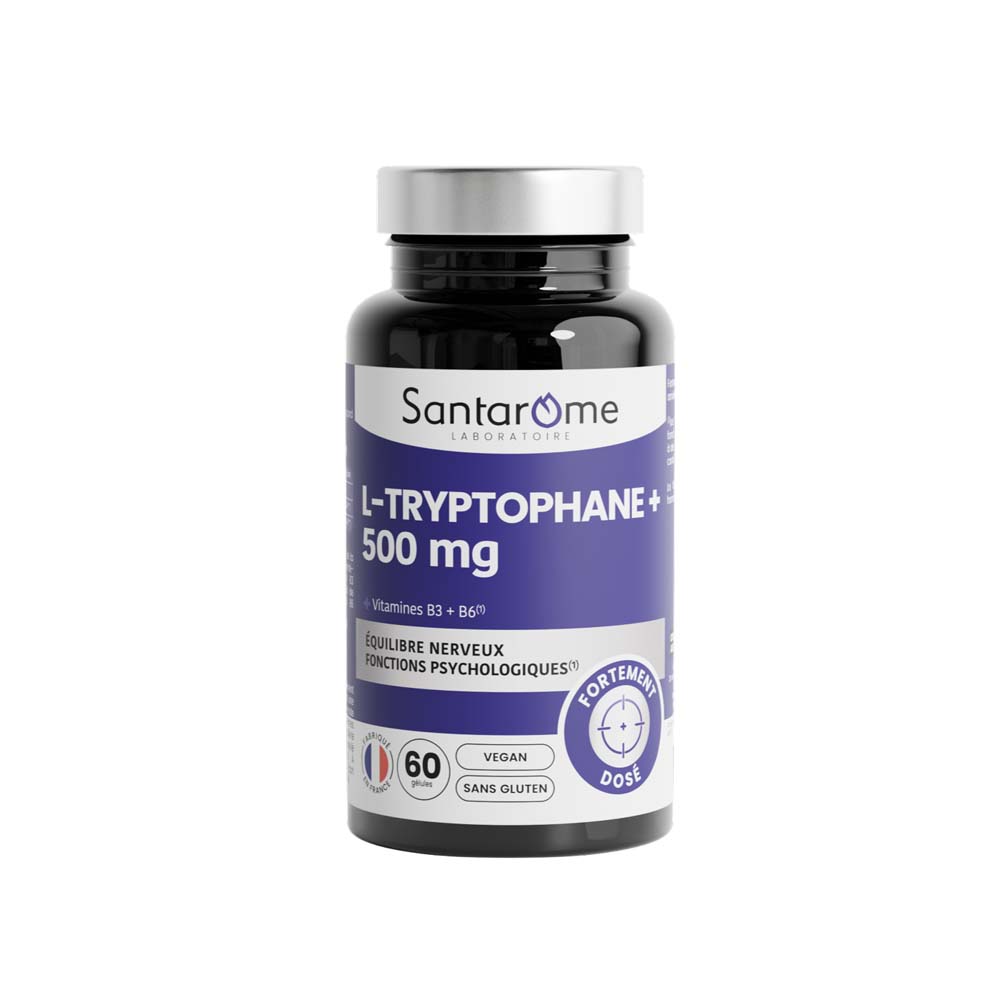 Santarome L-Tryptophan 500 mg nerve function 60 capsules