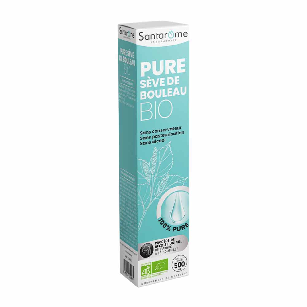 Santarome Organic Pure Sap Birch Bio Détoxifie & Reminéralise 500 ml