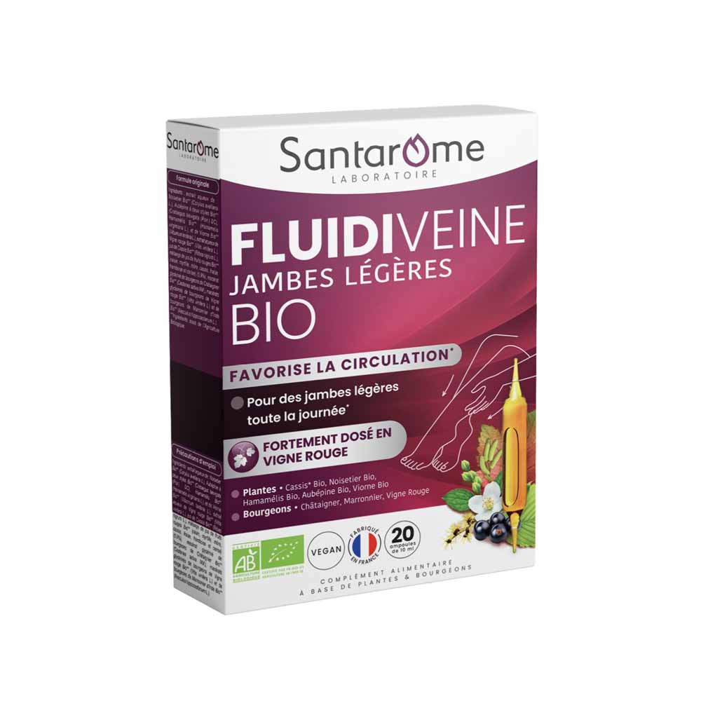 Santarome Bio Light Legs X 20 Phials Favorise la circulation 200ml