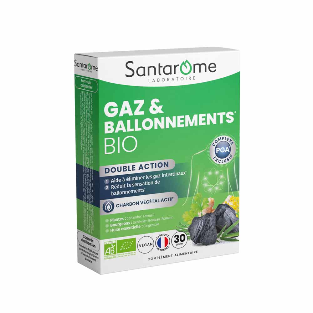 Santarome Expert Digest Gas and Bloating Double Action 30 capsules