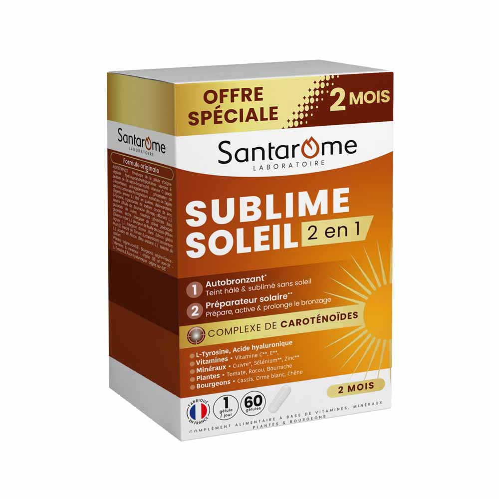 Santarome Sublime Sun 2in1 Self-Tan & Sun Prep 60 capsules