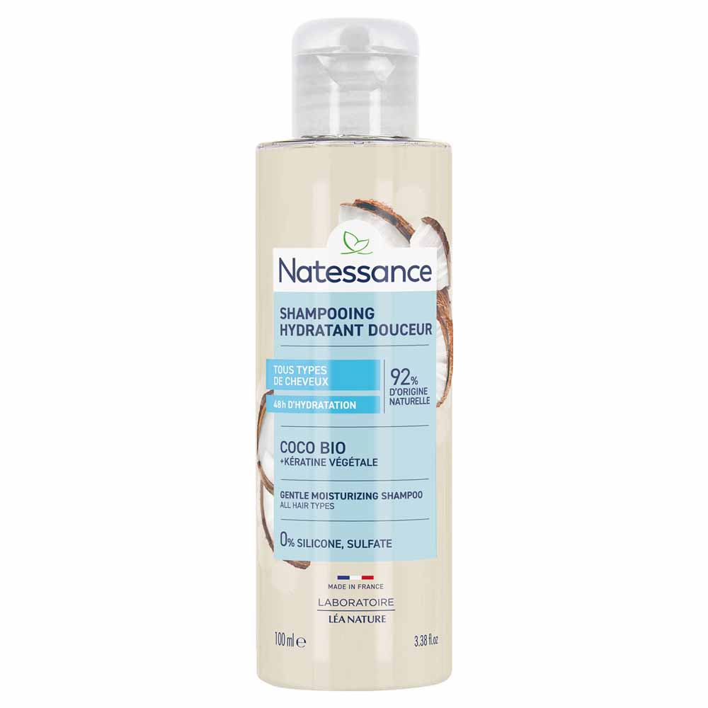 Natessance Capillary Shine and plant-based keratin shampoo 100 ml