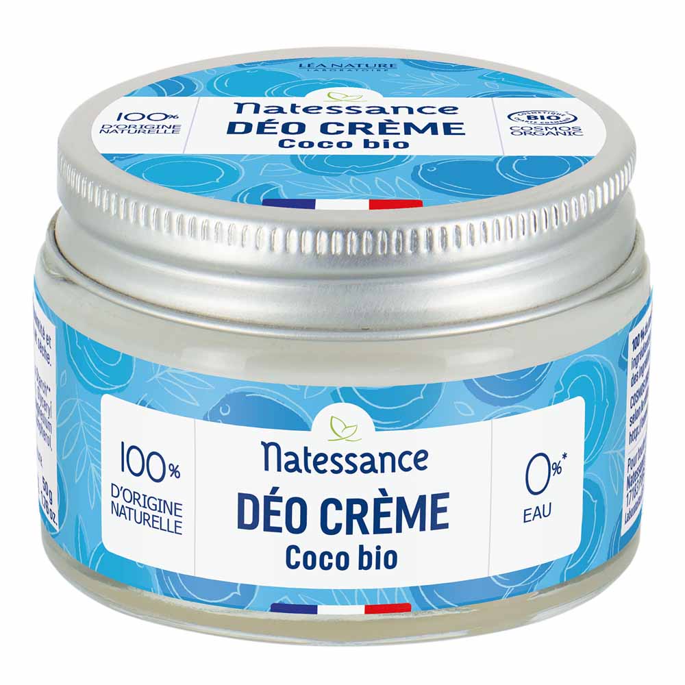 Natessance Organic coconut deodorant cream 50g
