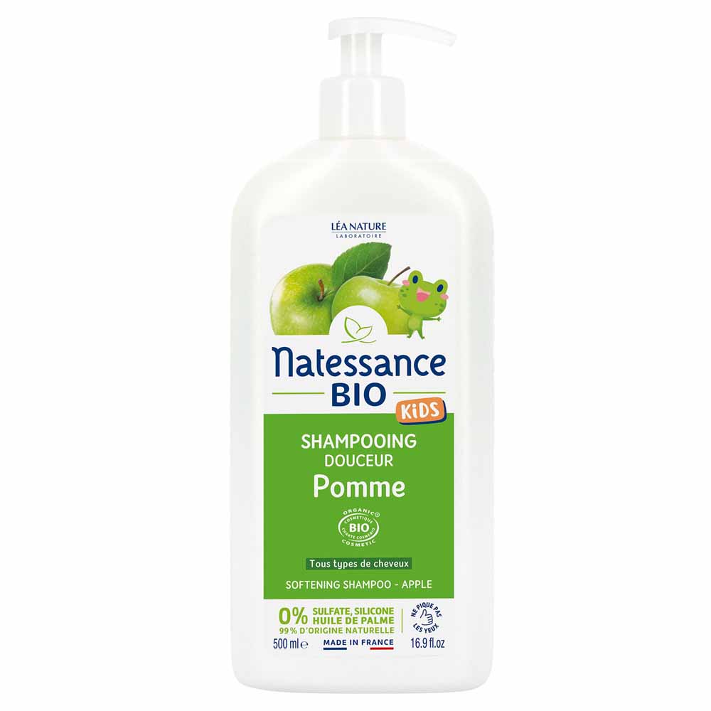 Natessance Kids Apple and body shampoo organic no sulfate 500 ml