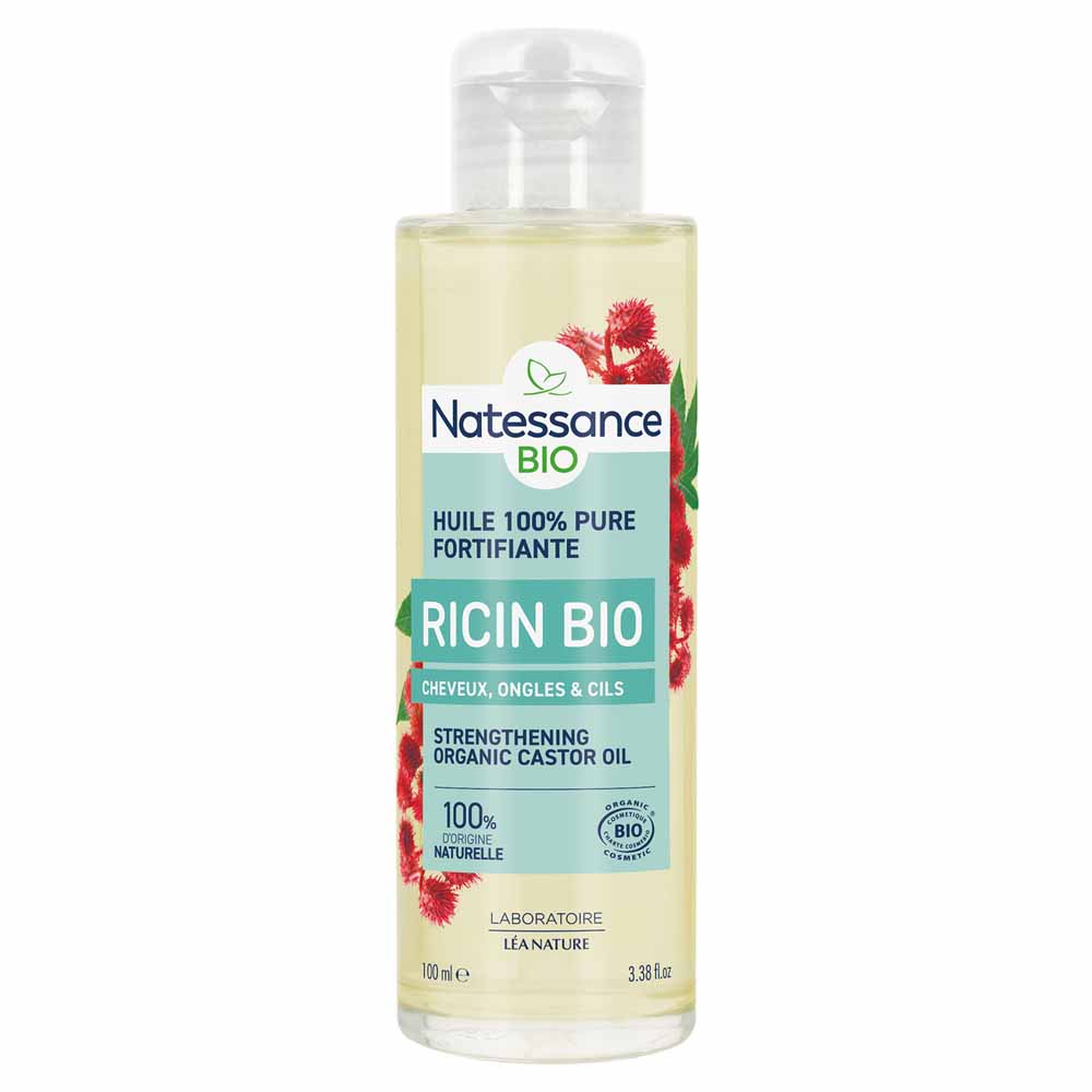 Natessance Castor Fairtrade Organic Oil Pure Fortifying and Regenerating 100 ml