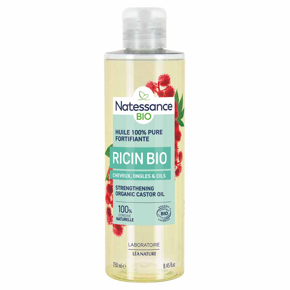 Natessance Castor Fair trade organic oil Pure Strengthens And Regenerates 250 ml