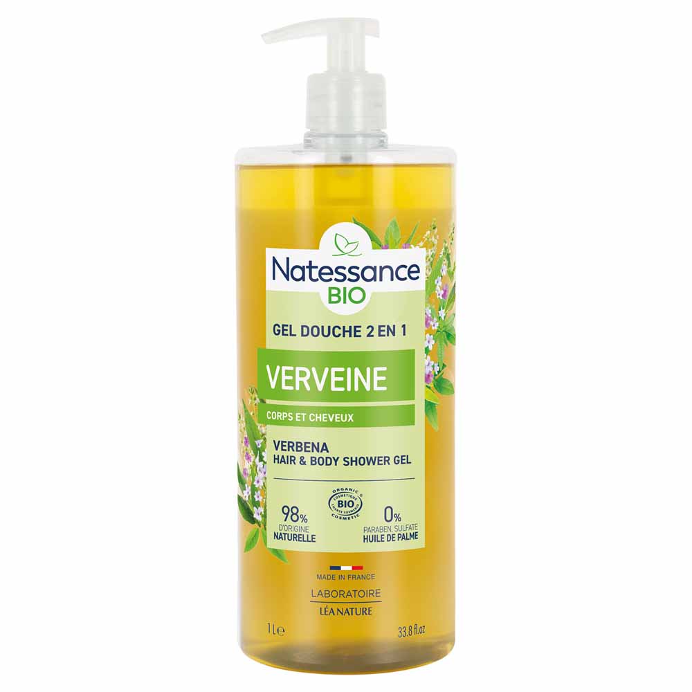 Natessance Shower Lemon verbena shower shampoo 1 l