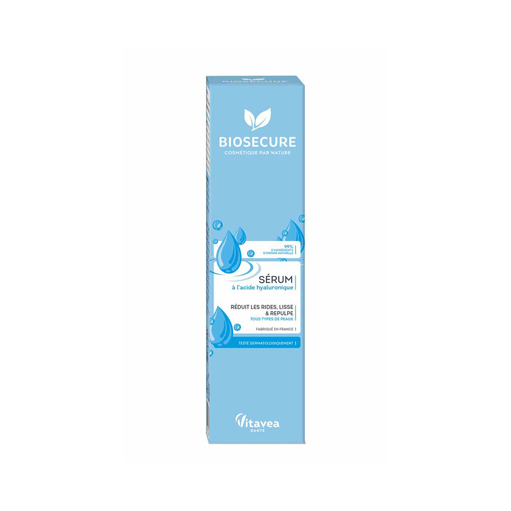 Bio Secure Hyaluronic acid serum tous types de peau 30 ml