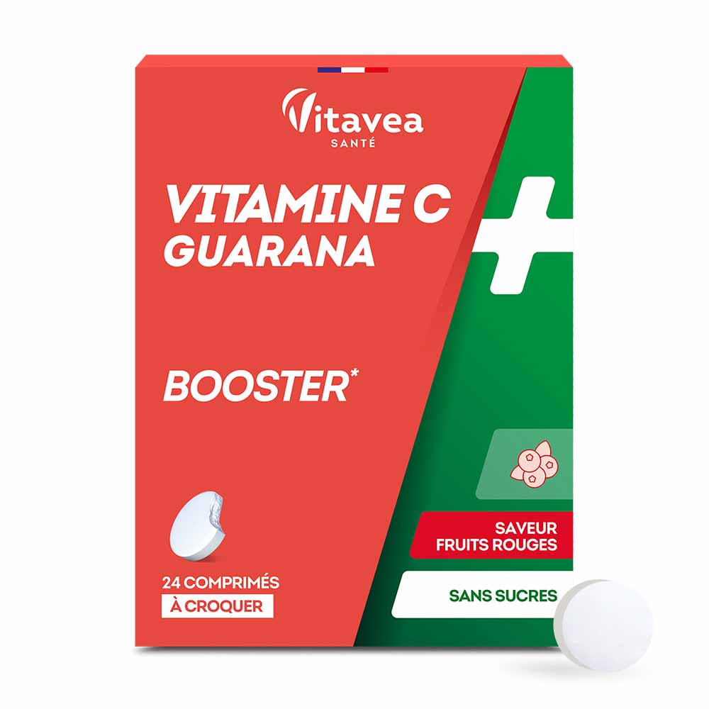 Vitavea Santé Vitamin C + guarana energy and vitality booster 24 Tablets