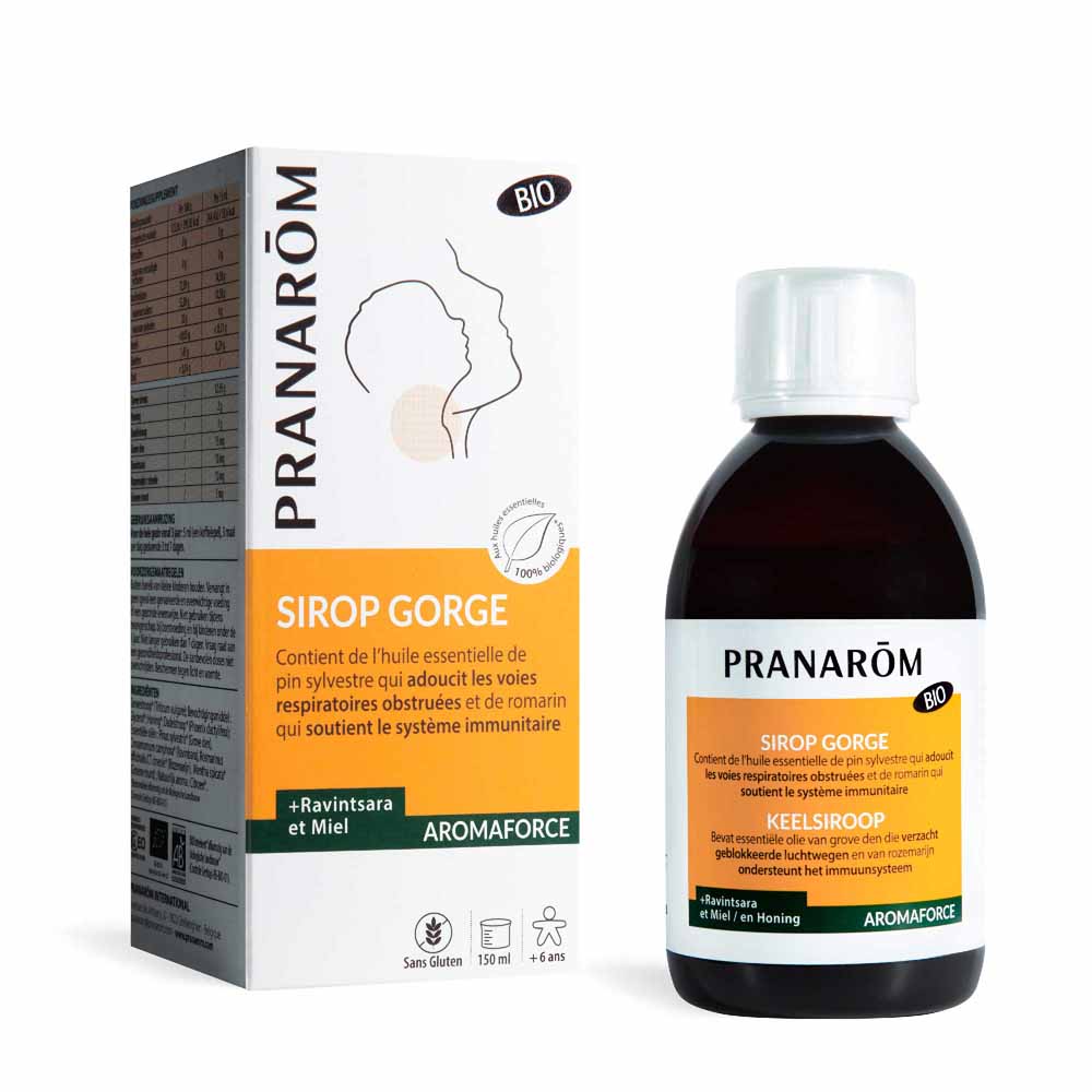 Pranarôm Aromaforce Organic Honey &amp; Ravintsara Throat Syrups 150ml
