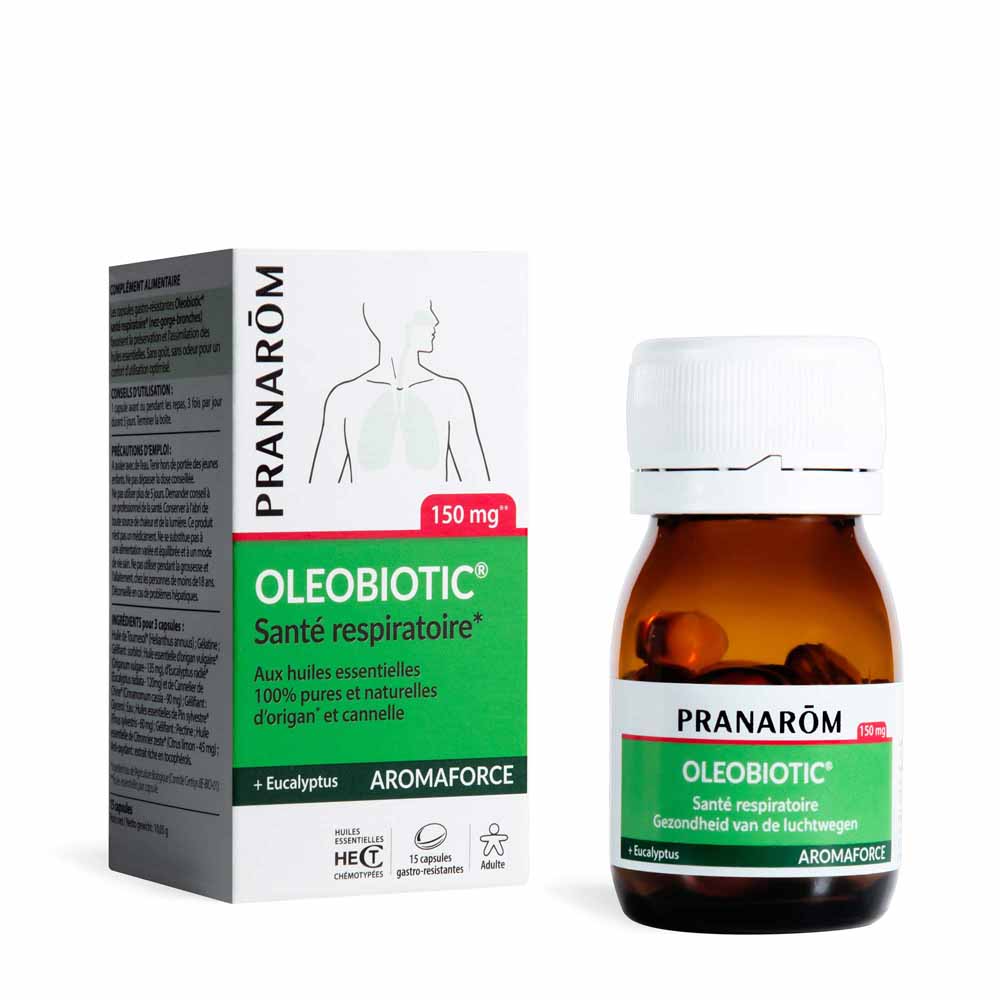 Pranarôm Aromaforce Oleobiotic Breathing health 15 Caspules