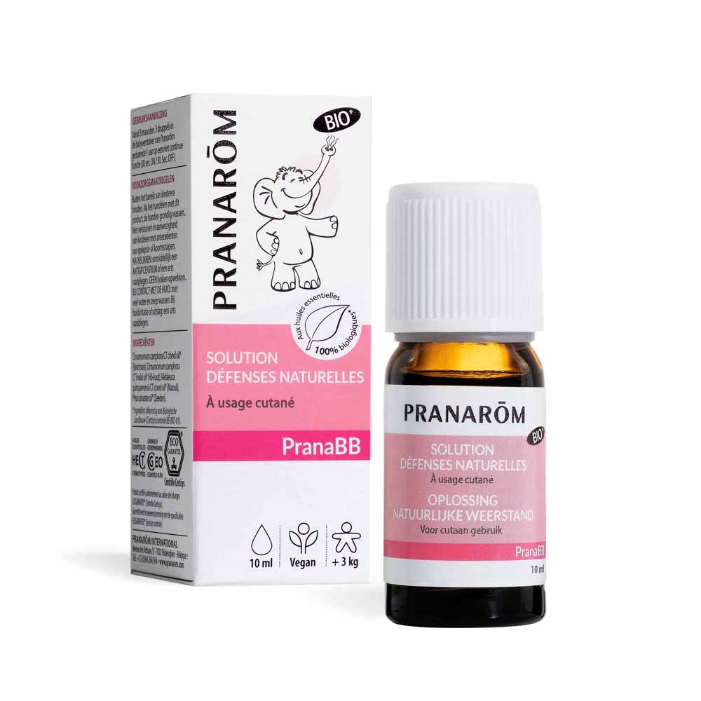 Pranarôm Pranabb Organic Massage Oil Natural Defense Dès 3kg 10ml